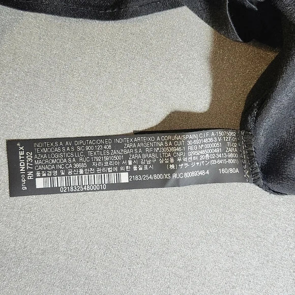 ZARA Woman Black Ruffle Tiered Mini Dress – XS - Picture 6 of 10